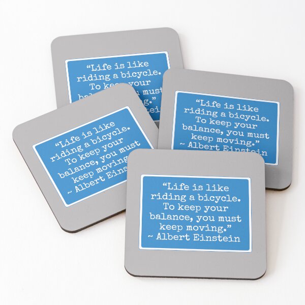Item preview, Life Is Like A Bicycle Albert Einstein's Quote designed and sold by ImaginedCo.