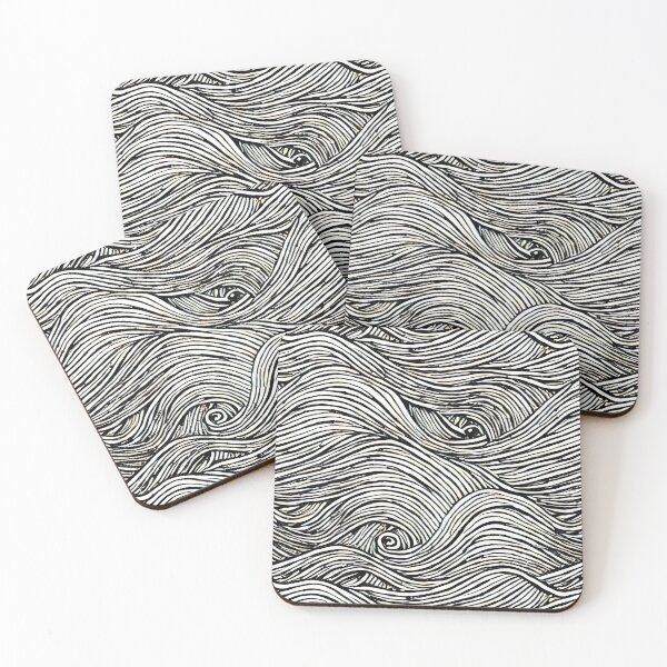 Item preview, Scribbly Waves Pattern designed and sold by Pattrnz.
