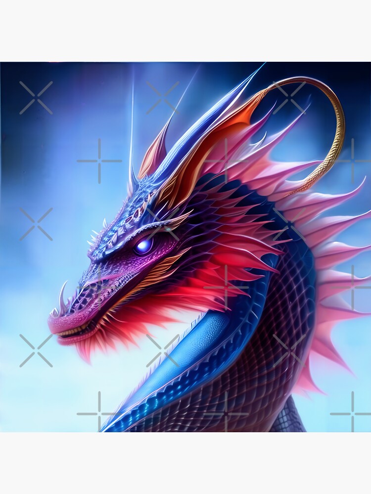 Thumbnail 3 of 3, Sticker, Crystal Dragons Series #09: Whisper Transcendent designed and sold by dragynrain.