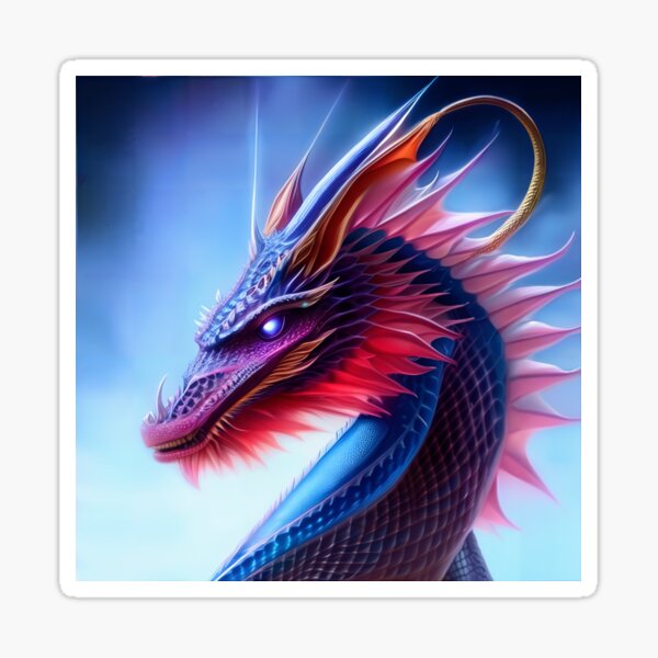 Crystal Dragons Series #09: Whisper Transcendent Sticker