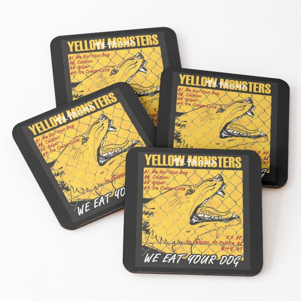 Item preview, Yellow Monsters We Eat Your Dog  designed and sold by pkstarstormzz.