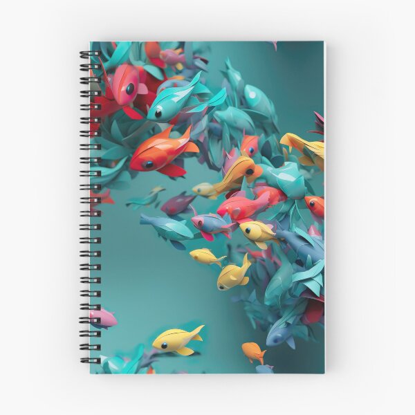 Item preview, School of fish - pattern endless designed and sold by PoppinArtFox.
