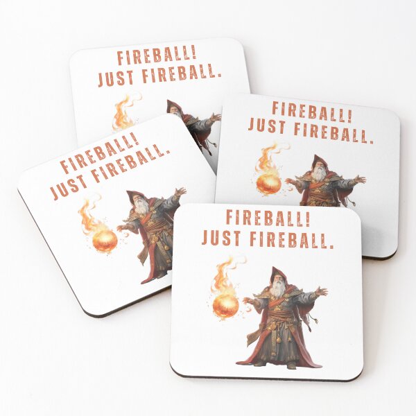 Item preview, Just Fireball Casting Wizard designed and sold by The Mad Muffin.
