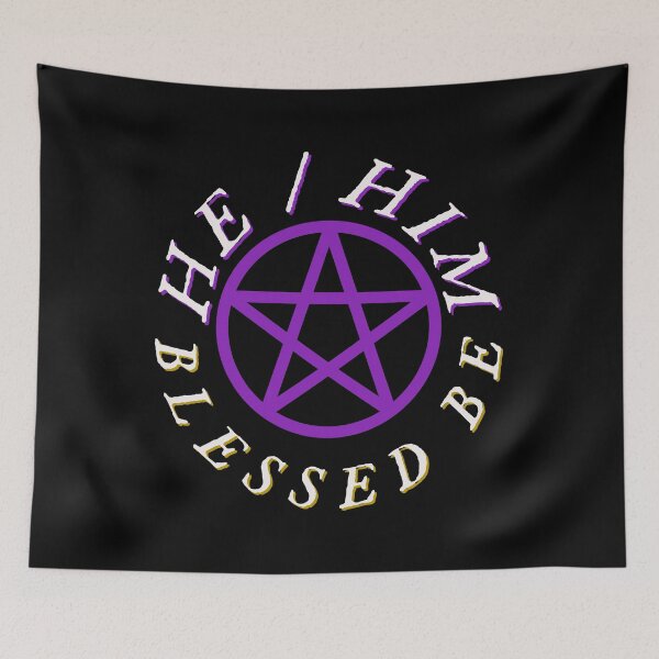 Item preview, He/Him; Blessed Be designed and sold by MxA19.