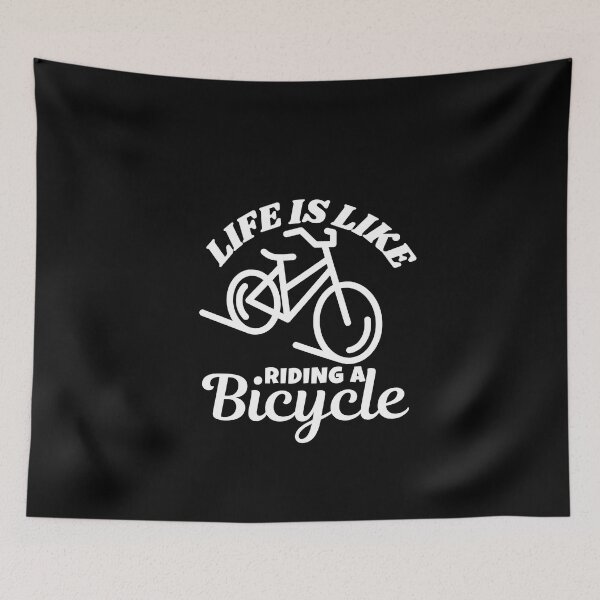 Item preview, Life Is Like A Bicycle Albert Einstein's Quote designed and sold by ImaginedCo.