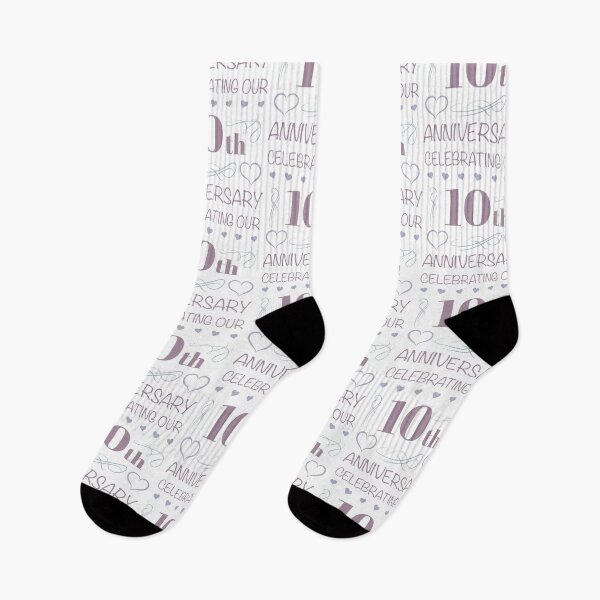 Item preview, Elegant 10th Wedding Anniversary (Lavender) designed and sold by thepixelgarden.