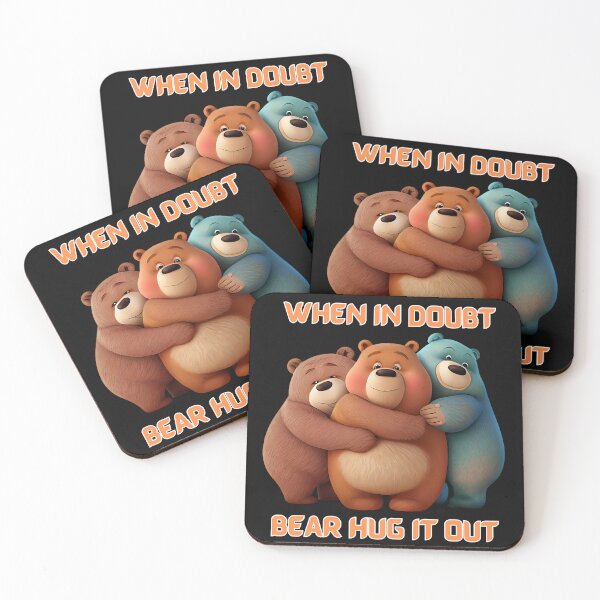 Item preview, Three Bears: 'When In Doubt - Bear Hug It Out' designed and sold by MTJ-Mushrooms.
