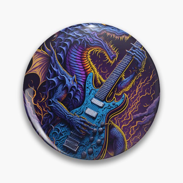 Item preview, ROCK THE DRAGON: Dragon Playing an Electric Guitar! designed and sold by dbaik.