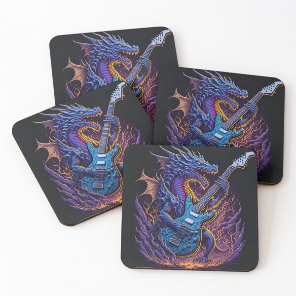 Item preview, ROCK THE DRAGON: Dragon Playing an Electric Guitar! designed and sold by dbaik.