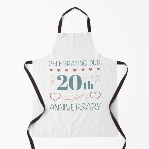 Item preview, Elegant 20th Wedding Anniversary (Teal) designed and sold by thepixelgarden.