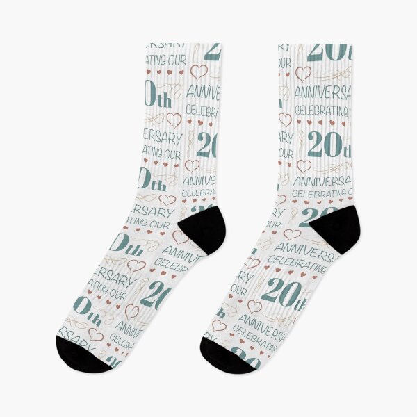 Item preview, Elegant 20th Wedding Anniversary (Teal) designed and sold by thepixelgarden.