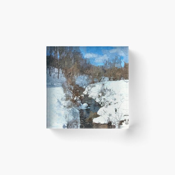Item preview, Stream Through A Snowy Countryside 1 - Artistic designed and sold by jtrommer.