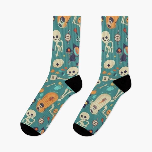Item preview, #10 Cute Skeleton Cartoon Art Pattern Design designed and sold by Pexelpanoramas.