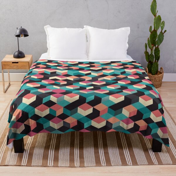 Item preview, Abstract Geometric Cubes designed and sold by Splargo Digital Prints.