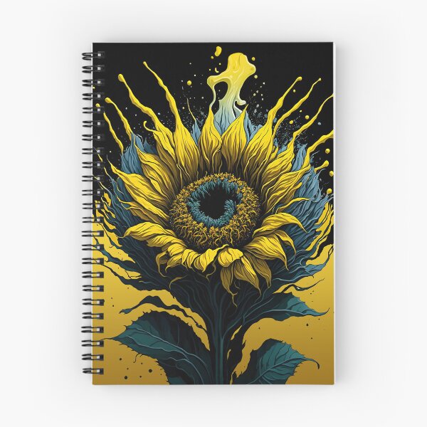 Item preview, Splash Art of a Sunflower designed and sold by allovervintage.