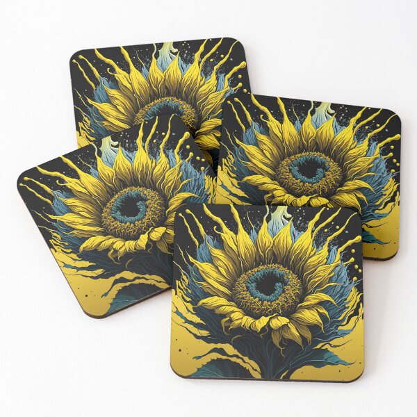 Item preview, Splash Art of a Sunflower designed and sold by allovervintage.