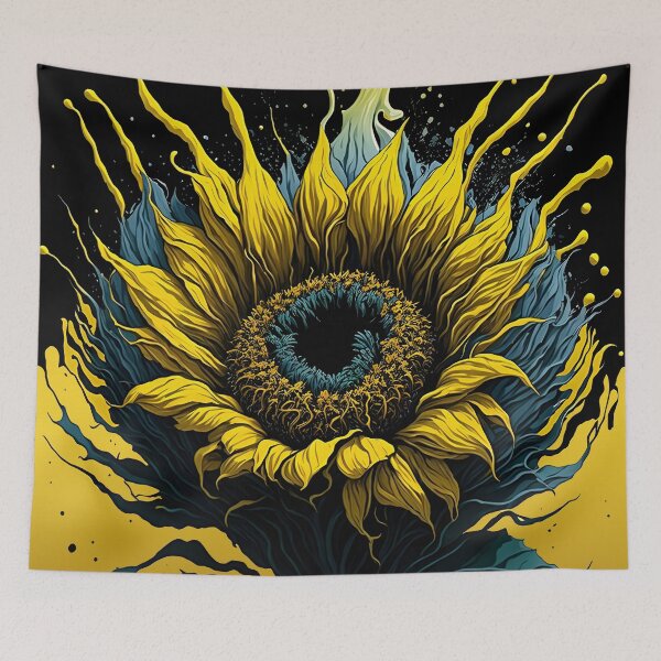 Item preview, Splash Art of a Sunflower designed and sold by allovervintage.