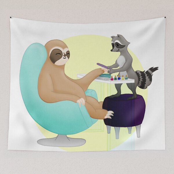 Item preview, Sloth Manicure designed and sold by GGG Design.