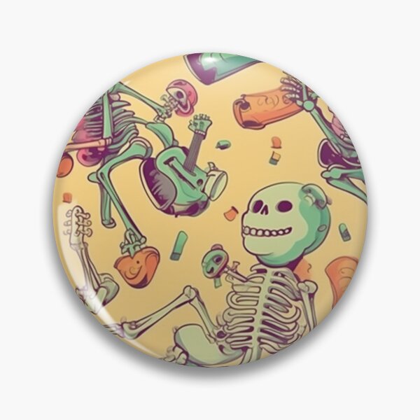 Item preview, Funny Cartoon Skeleton Pattern Art Design #12 designed and sold by Pexelpanoramas.