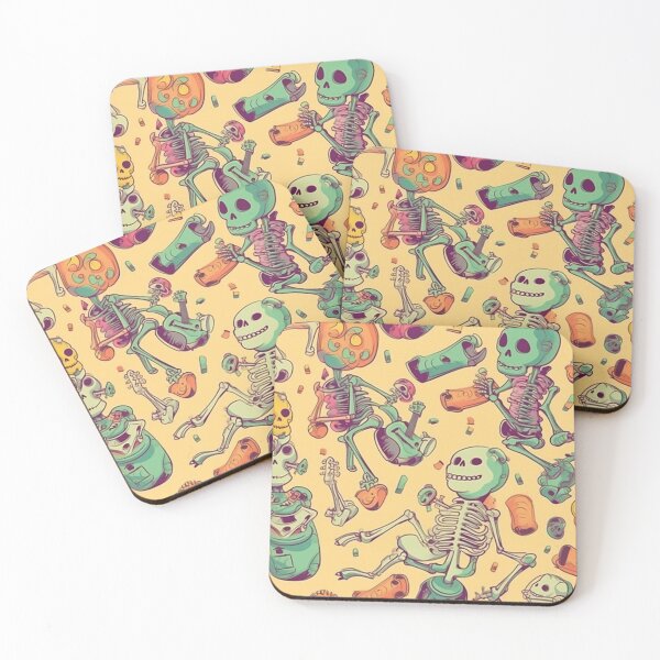 Item preview, Funny Cartoon Skeleton Pattern Art Design #12 designed and sold by Pexelpanoramas.