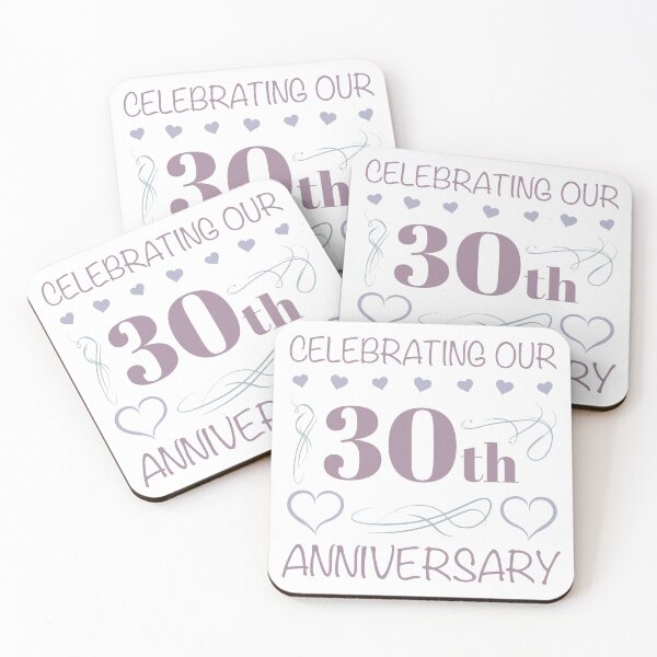 Item preview, Elegant 30th Wedding Anniversary (Lavender) designed and sold by thepixelgarden.