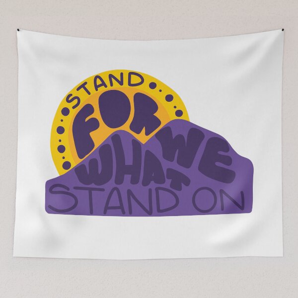 Item preview, Stand For What We Stand On Mountain Sunset designed and sold by GraceMakes03.
