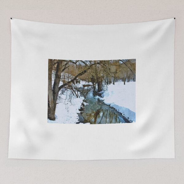 Item preview, Stream Through A Snowy Countryside 2 - Artistic designed and sold by jtrommer.