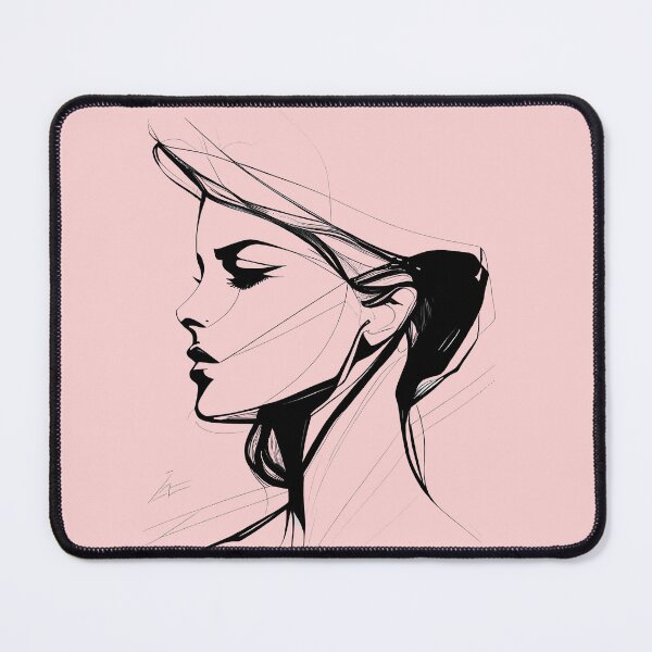 Item preview, beautiful woman, woman line art, woman silhouette designed and sold by ArtVilleStore.