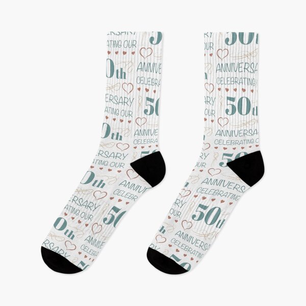Item preview, Elegant 50th Wedding Anniversary (Teal) designed and sold by thepixelgarden.