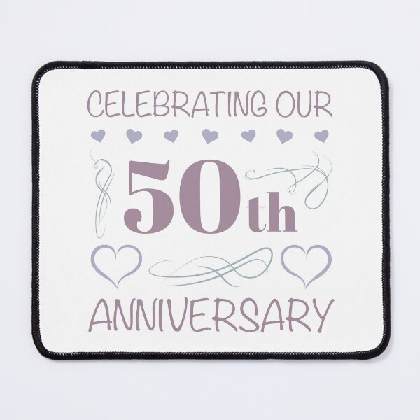 Item preview, Elegant 50th Wedding Anniversary (Lavender) designed and sold by thepixelgarden.