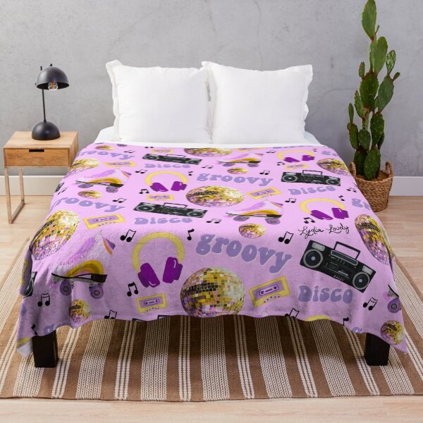 Item preview, Disco pattern pastel yellow- purple background designed and sold by Studio Lydia Lovely.