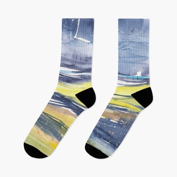 Item preview, Nature and landscapes, blue landscape, sea and mountains designed and sold by anaozzart.