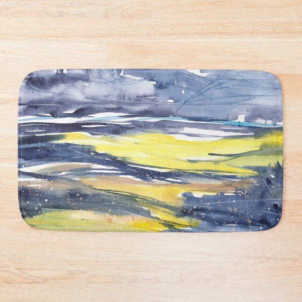 Item preview, Nature and landscapes, blue landscape, sea and mountains designed and sold by anaozzart.