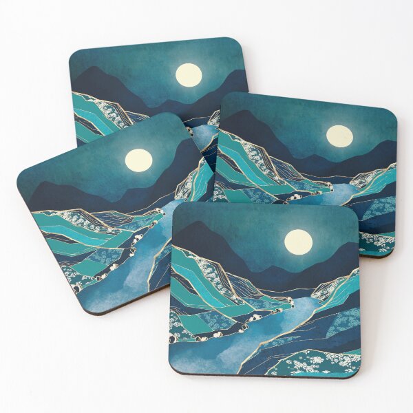 Item preview, Spring River Night designed and sold by spacefrogdesign.