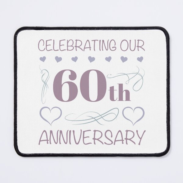 Item preview, Elegant 60th Wedding Anniversary (Lavender) designed and sold by thepixelgarden.