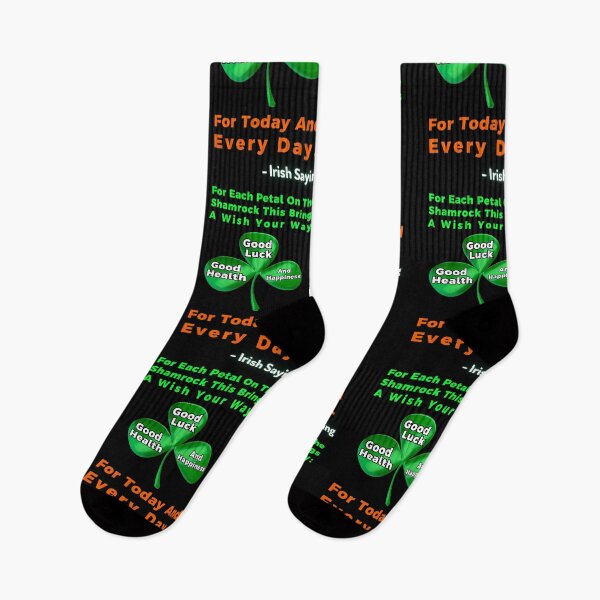 Item preview, Irish Saying - For Each Petal On The Shamrock This Brings A Wish Your Way Good Health, Good Luck, And Happiness For Today And Every Day designed and sold by IrishProverbs.