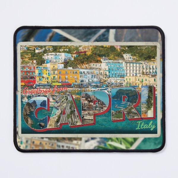 Item preview, Greetings from Capri in Italy Vintage style retro souvenir designed and sold by DeveloperProp0.