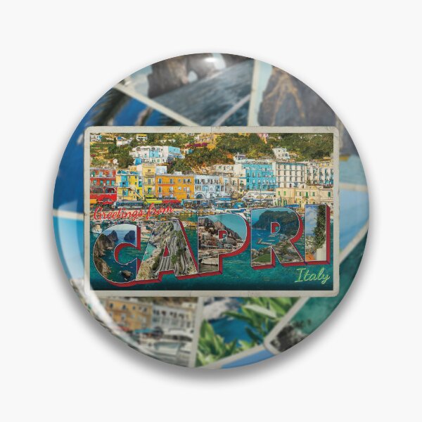 Artikelvorschau, Grüße aus Capri in Italien Retro-Souvenir im Vintage-Stil entworfen und verkauft von DeveloperProp0.