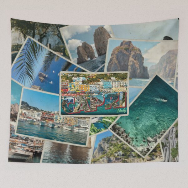 Item preview, Greetings from Capri in Italy Vintage style retro souvenir designed and sold by DeveloperProp0.