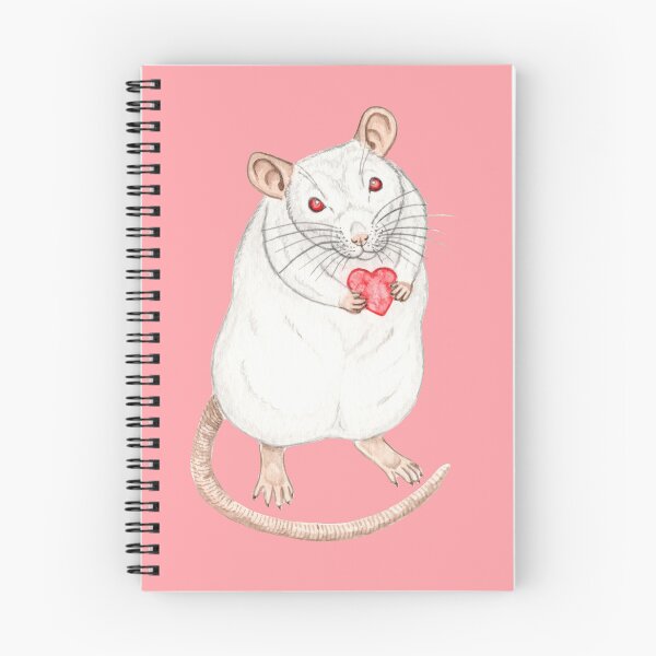 Item preview, Albino White Rat with Heart designed and sold by WolfySilver.