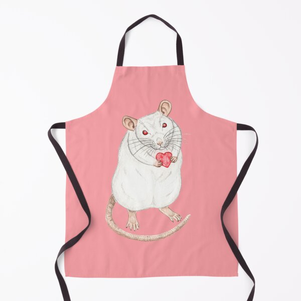 Item preview, Albino White Rat with Heart designed and sold by WolfySilver.