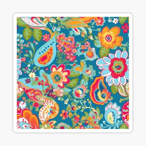 Item preview, Bright and Colorful Floral, Happy Cheerful Floral,  designed and sold by VintageFlorals.