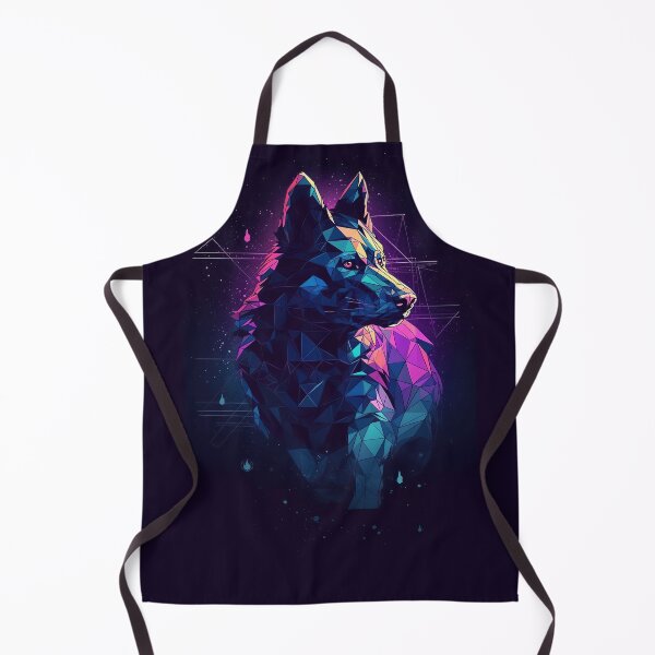 Artikelvorschau, German shepherd dog retrowave vintage neon 80s entworfen und verkauft von MDCGraphics.