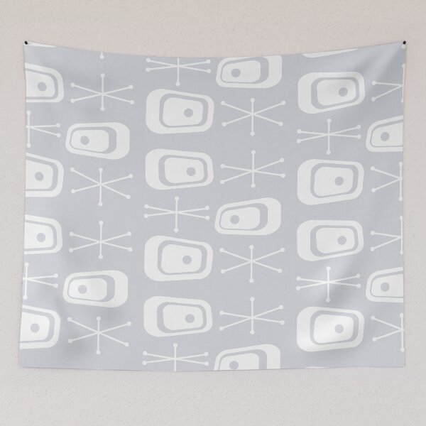 Item preview, Atomic Age TVs Starbursts Silver designed and sold by thepixelgarden.