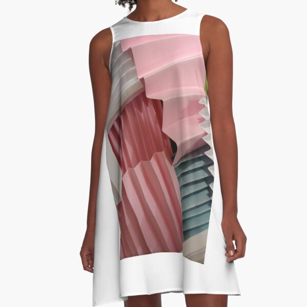 3D Surface, 3D, Surface A-Line Dress