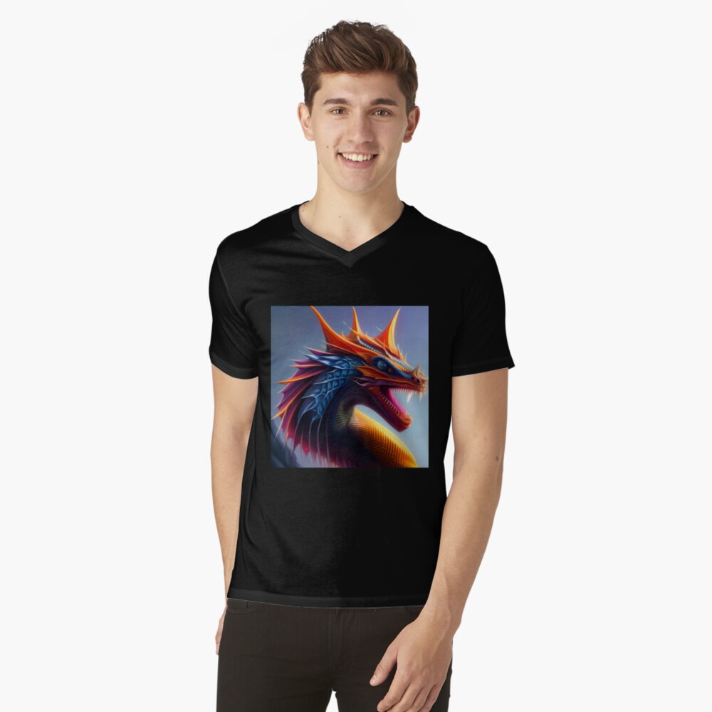 Item preview, V-Neck T-Shirt designed and sold by dragynrain.