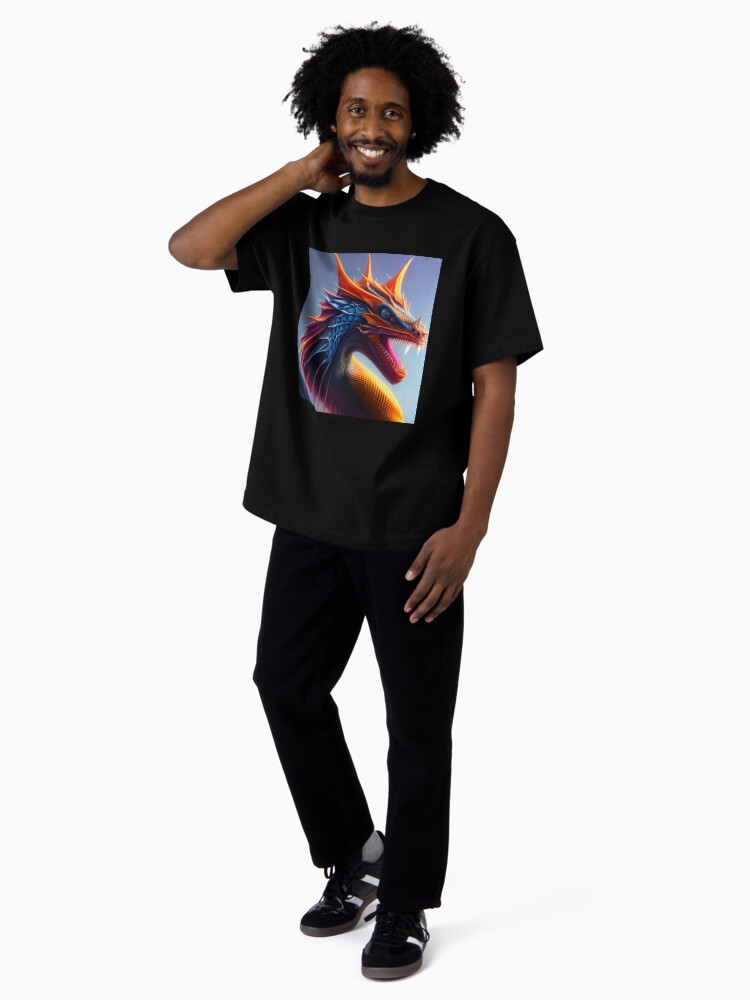 Thumbnail 4 of 7, Oversized T-Shirt, Crystal Dragons Series #11: Vivid Grandiose designed and sold by dragynrain.