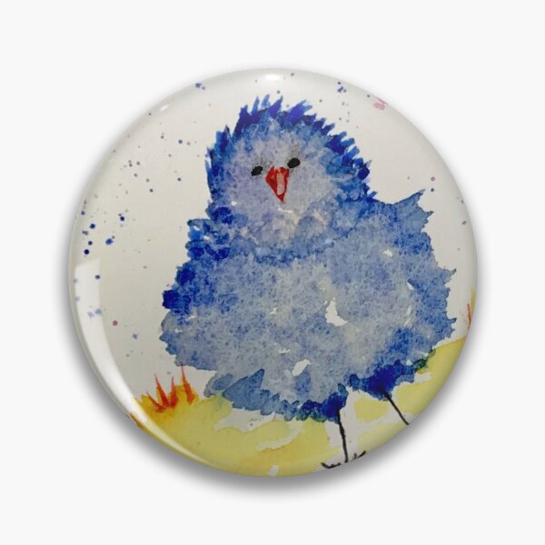 Item preview, Quirky purple bird having a rest  designed and sold by watercolorsLiz.