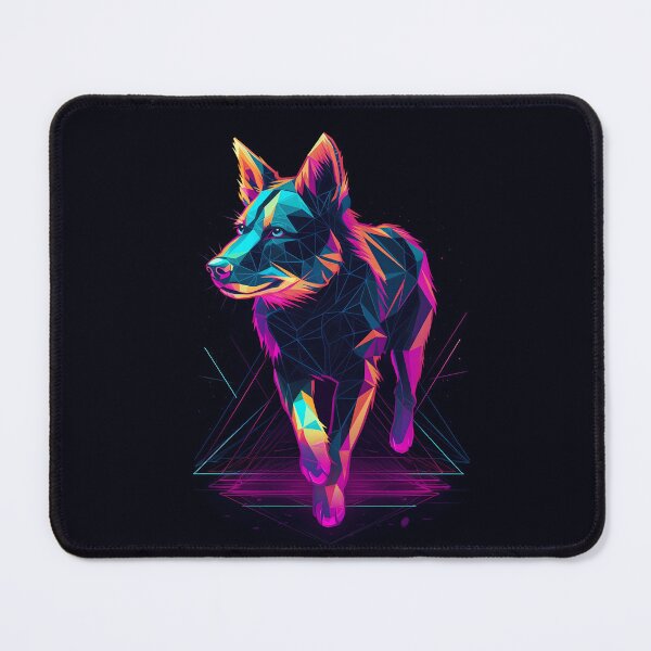 Artikelvorschau, German shepherd dog retrowave vintage neon 80s entworfen und verkauft von MDCGraphics.