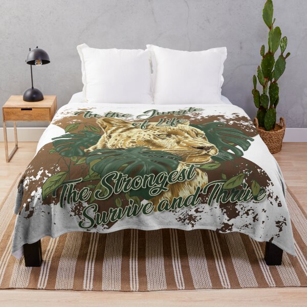 Item preview, Panther in the jungle foliages with motivation quote. designed and sold by RockSteadyReady.